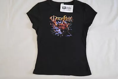Buy Ozzfest 2002 Devil Logo Ladies Skinny T Shirt New Official Rare Ozzy Osbourne • 12.99£