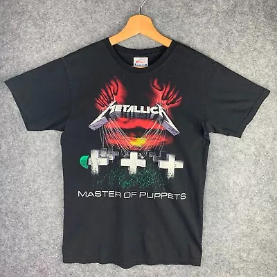 Buy Metallica Master Of Puppets Hanes Vintage Graphic Band T-shirt Tee Black S • 39.99£