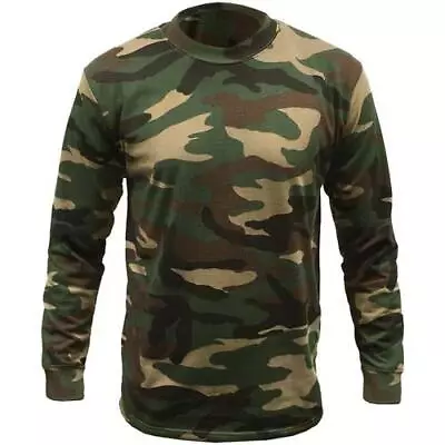 Buy Game Woodland Camouflage Long Sleeve T-Shirt • 12.99£