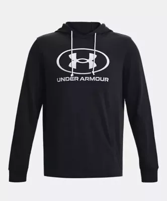 Buy Bnwt Mens Under Armour Rival Terry Graphic Hoodie Colour Black, Large • 19.99£