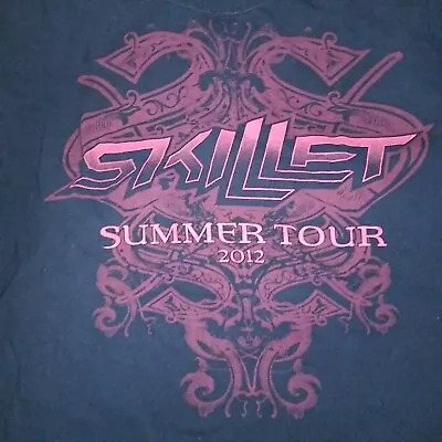 Buy SKILLET Band Concert Summer 2012 Tour 2 Sided Black Large L T SHIRT • 55.92£