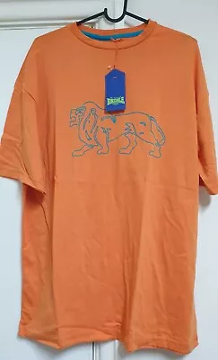Buy Lonsdale Mens T Shirt Cotton Crew Neck British Lion ORANGE Medium M • 5.99£