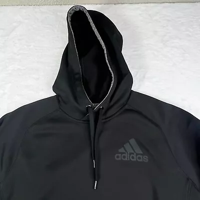 Buy Adidas Climawarm Pullover Hoodie Sweatshirt Mens Large Black Running Team Issue • 18.66£