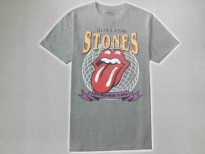 Buy New Rolling Stones Grey Cotton Unisex Retro T-Shirt Size Small • 11.99£