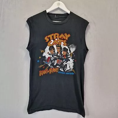 Buy Vintage 1983 Stray Cats T-Shirt Vest Large Black Struttin Across America • 99.99£
