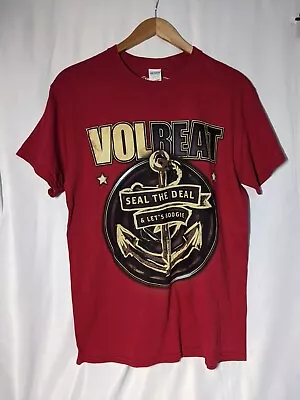 Buy Official Volbeat T-shirt - Red, Size Medium - Seal The Deal, Let's Boogie • 15.99£