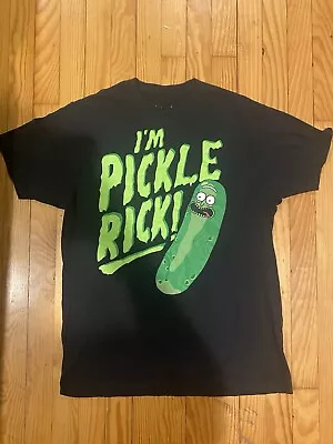 Buy Official Rick & Morty T-shirt, I’m Pickle Rick, Black, Size Large (Light Fade) • 13.97£
