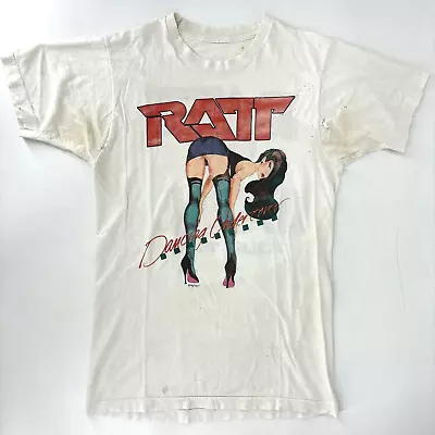 Buy Ratt Dancing Undercover World Tour Vintage 1987 T Shirt S THIN DISTRESSED AS IS • 183.92£