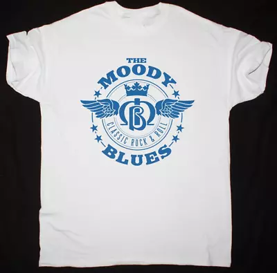 Buy Vtg The Moody Blues Band T-shirt White Short Sleeve All Sizes JJ3885 • 18.62£