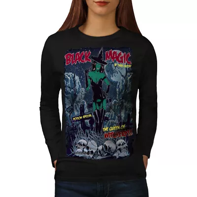 Buy Wellcoda Magic Girl Witch Witchery Womens Long Sleeve T-shirt • 21.99£