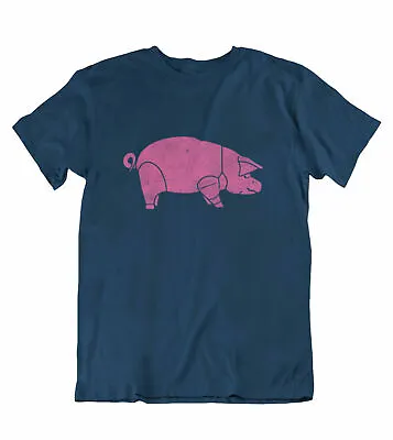 Buy Mens Quality Cotton T-Shirt PIG Music As Worn By Dave Gilmour Pink Floyd Rock • 9.99£
