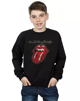 Buy Rolling Stones Boys Plastered Tongue Sweatshirt • 15.99£