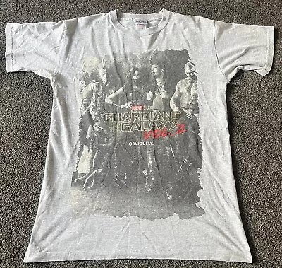 Buy Marvel Men's Guardians Of The Galaxy Vol.2 Group T-Shirt Size Small - Grey • 0.99£