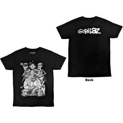 Buy Gorillaz Unisex T-Shirt: George Spray (Back Print) OFFICIAL NEW  • 19£