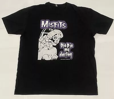 Buy The Misfits Die Die My Darling Mens Size XXL T-Shirt Black Graphic Tee Band Rock • 15.62£