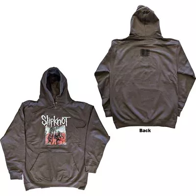 Buy Slipknot 'Self Titled' Grey Pullover Hoodie - NEW OFFICIAL • 29.99£