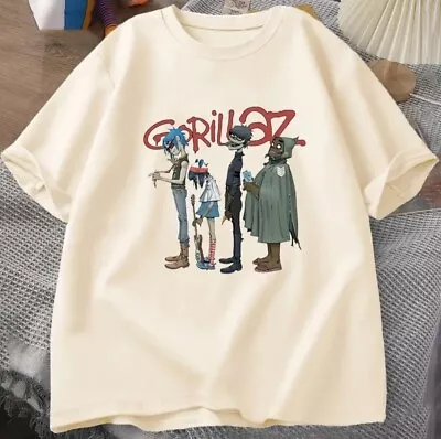 Buy Gorillaz Graphic Shirt Mens Band Logo T Shirt Short Sleeve - Large • 15£