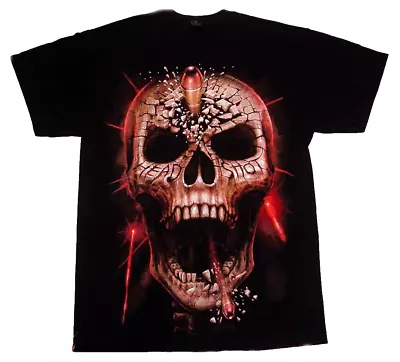 Buy  HEAD SHOT  SPIRAL DIRECT UNISEX T-SHIRT Gothic/Horror/Occult/Rock/Biker/Metal • 10.99£