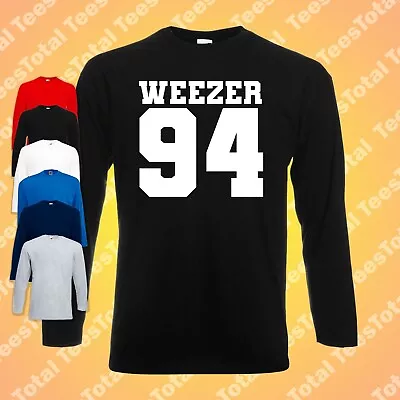Buy Weezer 94 Long Sleeve T-Shirt | Rivers Cuomo | Indie Rock | 90s  • 17.09£