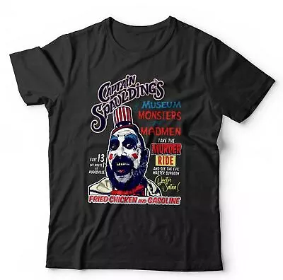 Buy Captain Spaulding Tshirt Unisex Sid Haig, Rob Zombie, Halloween, Horror • 14.99£