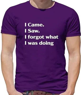 Buy I Came I Saw I Forgot What I Was Doing - Mens T-Shirt - Funny Slogan Old • 13.95£