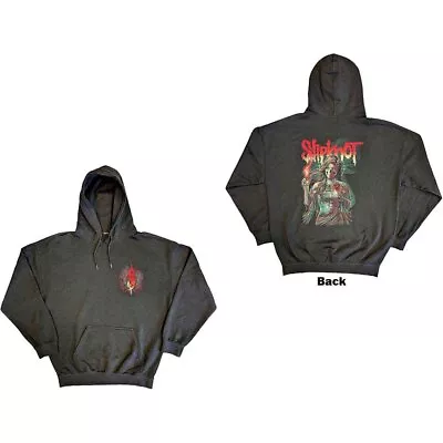 Buy Slipknot 'Burn Me Away' Charcoal Grey Pullover Hoodie - NEW OFFICIAL • 29.99£