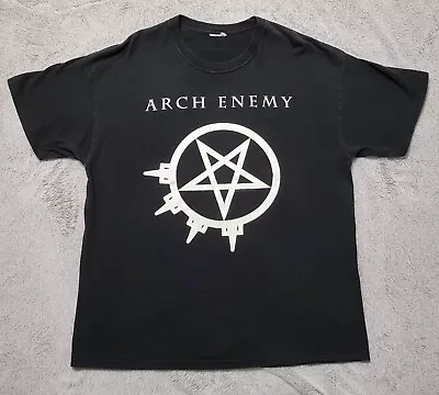 Buy Arch Enemy 2000s Band Shirt Pure F*cking Metal Inverted Pentagram XL *No Tag • 46.60£