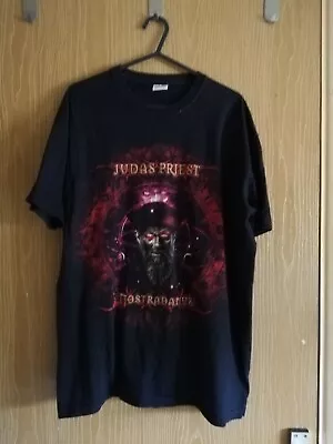 Buy Judas Priest Nostadamus Tour T Shirt Mens Medium Excellent Condition • 5£