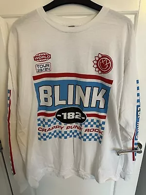 Buy Blink 182 2023/2024 Rock Hard World Tour, Long-Sleeved T-Shirt, Size L • 65£