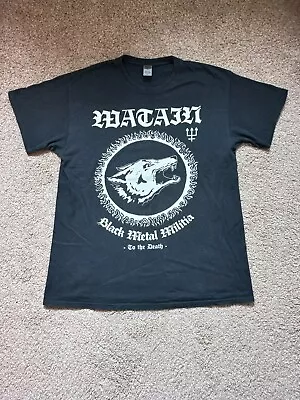 Buy Watain Black Metal Militia T-Shirt - Size L - Heavy Metal - Gorgoroth Marduk • 7.99£