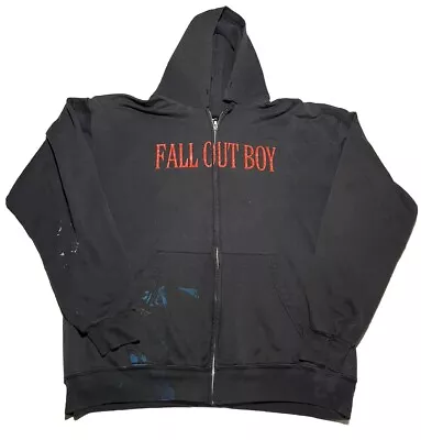 Buy Vintage Y2K Fall Out Boy XO Hoodie Size Large AP9 • 155.60£