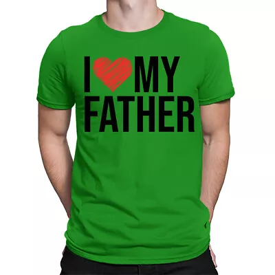 Buy I Love My Father Day T-Shirt Caring Dad Daddy Papa Amazing Men Top T-Shirt #FD • 9.99£