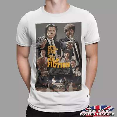 Buy Pulp Fiction T-Shirt Retro Vintage Classic Movie Tee Gift Film Gift UK Poster • 6.99£