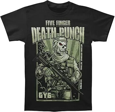 Buy Five Finger Death Punch War Soldier Band T Shirt New Official Licensed Tee Black • 24.99£
