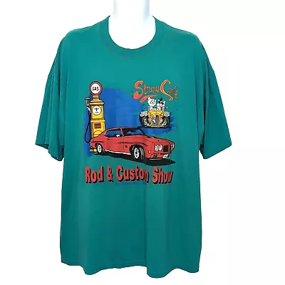 Buy Stray Cats Rod & Custom Show T-Shirt Mens Size XXL 2XL Littleton NC Cotton/Poly • 6.06£