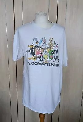 Buy Rare Vintage Looney Tunes Warner Bros TShirt Size Medium With Big Back Logo • 24.99£