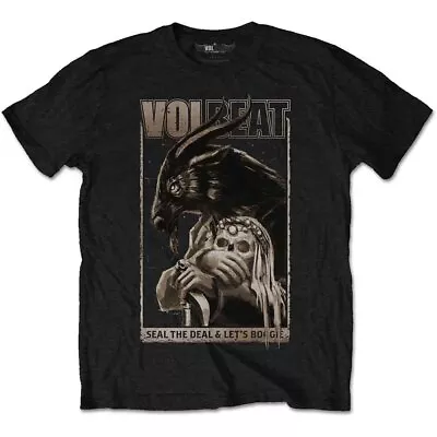 Buy Volbeat T Shirt Seal The Deal And Lets Boogie Goat Logo Official Mens Black XL • 17.30£