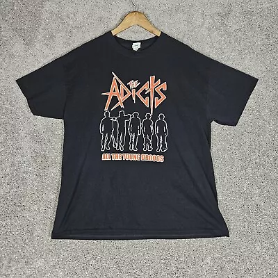 Buy The Adicts Shirt Mens XL Black T-Shirt All The Young Droogs Punk Rock Music  • 26.96£