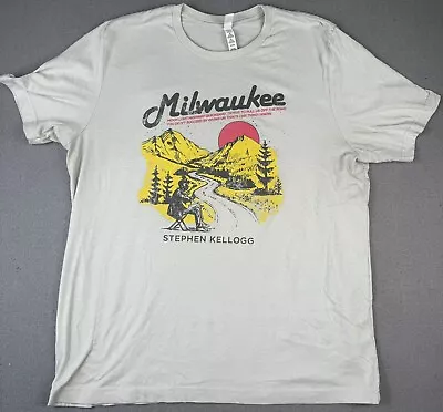 Buy 2XL Stephen Kellogg Band T-Shirt Milwaukee Beige • 6.54£