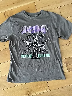 Buy Ladies *guns N Roses* T Shirt *large* Band Top Appetite For Destruction 1988 • 11.50£