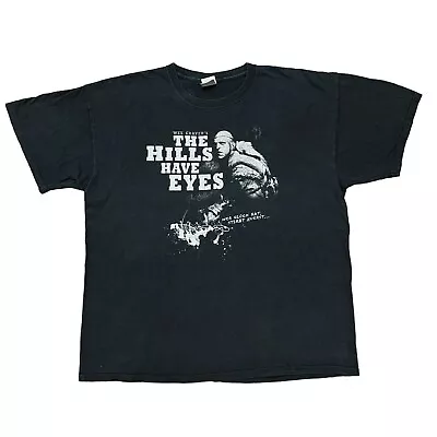 Buy Vintage Horror Movie Promo Shirt Black XL Wes Craven The Hills Have Eyes 70s • 65.23£