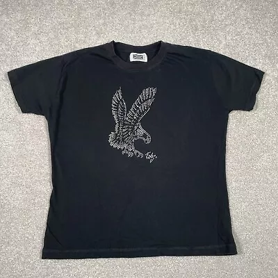 Buy Urban Impact Toby Pimilco T-shirt Women’s Black Rhinestones Bird Of Prey Size M • 9.99£