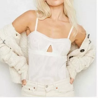 Buy We Are HAH Free People Under The Wire Walking On Eggshells Bodysuit XS NWT • 32.67£