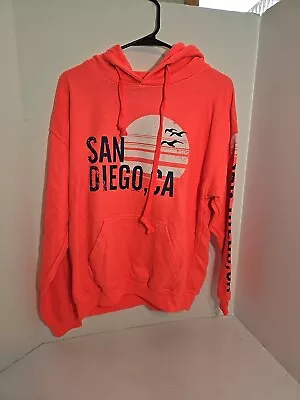 Buy Wings Beach Outfitters San Diego MISSION Sweatshirt SIZE Medium Neon Coral • 17.73£