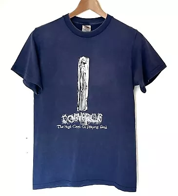 Buy Vintage Authentic Converge Band T Shirt ‘The High Cost Of Playing God’ Navy • 45£