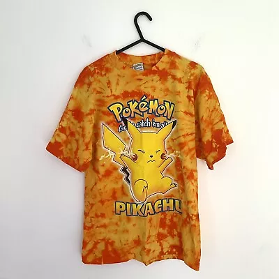 Buy Pokemon Vintage 2000 Pikachu T Shirt Youth L / Adult XS/S Tie Dye RARE • 84£