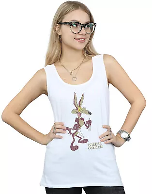 Buy Looney Tunes Women's Wile E Coyote Distressed Vest • 14.98£