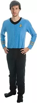 Buy Star Trek Mens Union Suit Costume Footed Blue Pajamas NWT Medium • 9.31£
