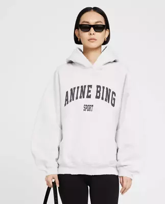 Buy EUC M Women's Anine Bing Harvey Sweatshirt In Heather Gray • 172.40£