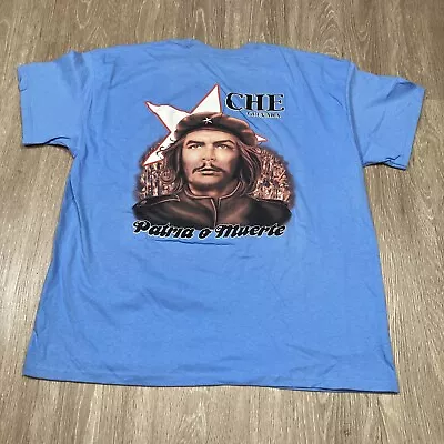 Buy Che Guevara Shirt 2XL Vintage 90s 00s Cuban Revolution Patria O Muerte Tee • 13.99£